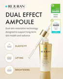 REJURAN® Dual Effect Ampoule, DOT DUAL c-PDRN® - Salmon DNA Face Serum for Deep Rejuvenation, Wrinkle Care, Firming, Skin Elasticity with Visible Anti-Aging Results. Korean Skincare (1.01 fl oz) Infinity Warehouse