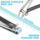 New Long Handled Toenail Clippers 2.0 for Unreachable Toenails, 4MM Big Opening, Nail Clipper Locking Groove, Free Bending Toenails Clippers for the Seniors,Fat,Disabled (L-Length 34.6 inches) CANALHOUT