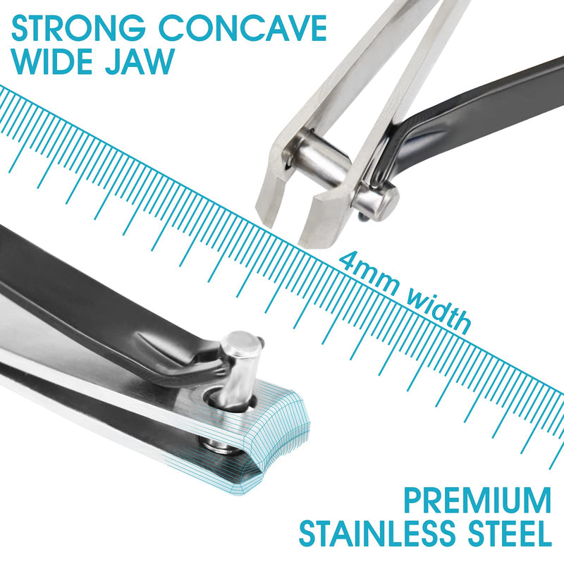 New Long Handled Toenail Clippers 2.0 for Unreachable Toenails, 4MM Big Opening, Nail Clipper Locking Groove, Free Bending Toenails Clippers for the Seniors,Fat,Disabled (L-Length 34.6 inches) CANALHOUT