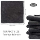 SUNLAND Microfiber Face Makeup Remover Cloth Reusable Facial Cleansing Towel Ultra Soft Face Washcloth 11inchx 11inch (12pack, dark grey) SUNLAND Store