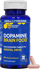 GABA Brain Food - GABA Supplement with L-Citrulline & Grape Seed Extract - Supports Calm & Relaxation - Nighttime Sleep Aid - Supports Production of Gamma Aminobutyric Acid - 120 L-Citrulline Capsules Infinity Warehouse