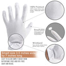 Extra Small Kids Size (Check size before Ordering) Moisturizing Gloves OverNight Bedtime Cotton | Cosmetic Inspection Premium Cloth Quality Eczema Dry Sensitive Irritated Skin Spa Therapy Wristband Gaxcoo