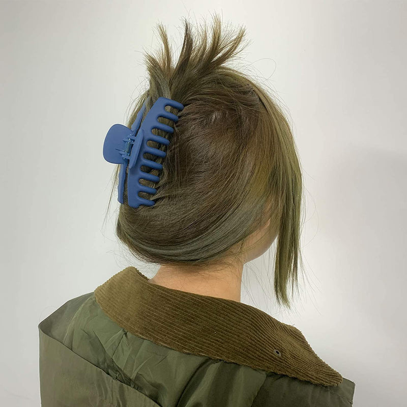 6 Pcs Big Hair Claw Clips 4.3 Inch Large Banana Clips Nonslip Hair Claw Clamps Fashion Hair Styling Accessories for Women Girls (Type A) CHENLEI