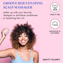 Vanity Planet Scalp Massaging Shampoo Brush - Groove Blush Pink - Handheld Vibrating Massager - Water-Resistant Shower Tool Cleanses and Soothes the Scalp to Promote Hair Growth Vanity Planet Store