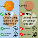 Mirai Clinical Persimmon Soap Bar with Magnetic Soap Holder - Nonenal Body Odor Eliminator for Women and Men, Personal care Solution with Easy to Install Magnetic Bar Soap Holder for Shower Wall Infinity Warehouse