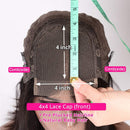 ISEE Hair 4x4 Lace Front Wigs Human Hair For Black Women Brazilian Straight Human Hair Lace Closure Wigs 180% Density Pre Plucked With Baby Hair Natural Color (24 Inch, Straight Human Hair Wigs) ISEE Store