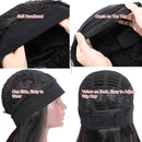 UNice Straight Headband Human Hair Wig Glueless None Lace Front Machine Made Brazilian Virgin Hair Wigs for Black Women 150% Density (20 inch) UNICE Store