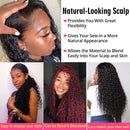 UNice Hair 13X4 Water Wave Lace Front Human Hair Wigs,150% Density, 100% Brazilian Unprocessed Virgin Human Hair Wavy Wig Pre Plucked with Baby Hair Natural Color (18 inches) UNICE Store