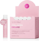 Swedish Collagen Deluxe, 12,500 mg Hydrolyzed Marine Collagen Liquid Supplement - 30 x 25 ml Daily Shots | Hyaluronic Acid, Biotin & Vitamin C for Healthy Hair, Skin, Nails & Joints | Sugar-Free Infinity Warehouse