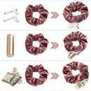 Jaolex 7-PACK Velvet Hair Scrunchies with Hidden Zipper Pocket- Stash Scrunchy Hair Ties Elastics Bobbles Hair Bands Bobble Scrunchy for Women, VSCO Girls and Teen Jaolex