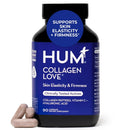 HUM Collagen Love Skin Supplement, Collagen Peptides Capsules with Hyaluronic Acid & Vitamin C, Supports Firm Skin & Helps Minimize Signs of Aging, Supplements for Women and Men, 90 Capsules Infinity Warehouse