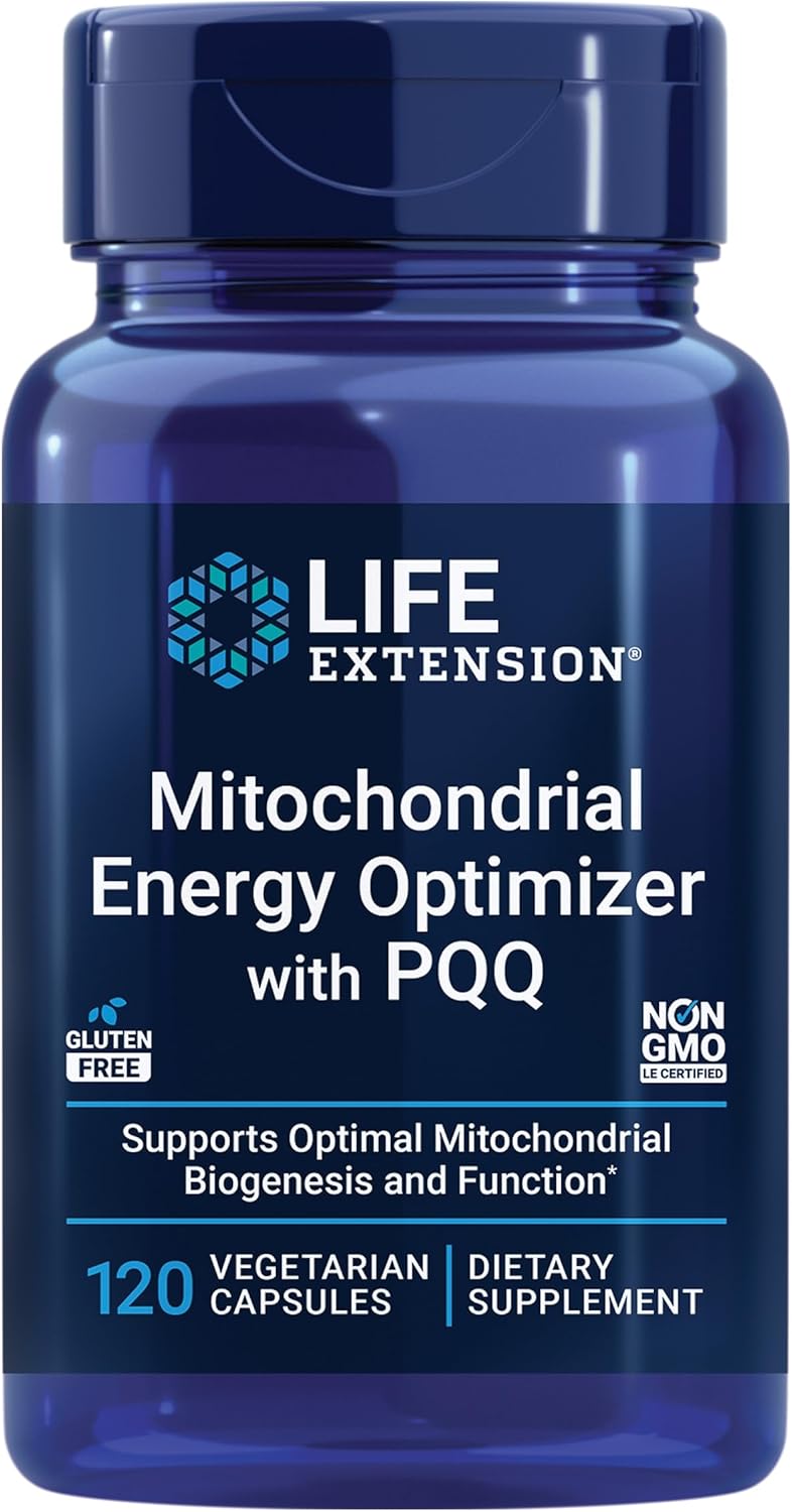 Life Extension Mitochondrial Energy Optimizer with PQQ - Energy Supplement for Healthy Mitochondria - With Taurine, Vitamin B, Pyrroloquinoline Quinone - Gluten-Free, Non-GMO - 120 Vegetarian Capsules Infinity Warehouse