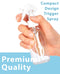 4 oz / 120 ml Clear Glass Boston Round Bottle with White Trigger Spray (12 pack) JUVITUS