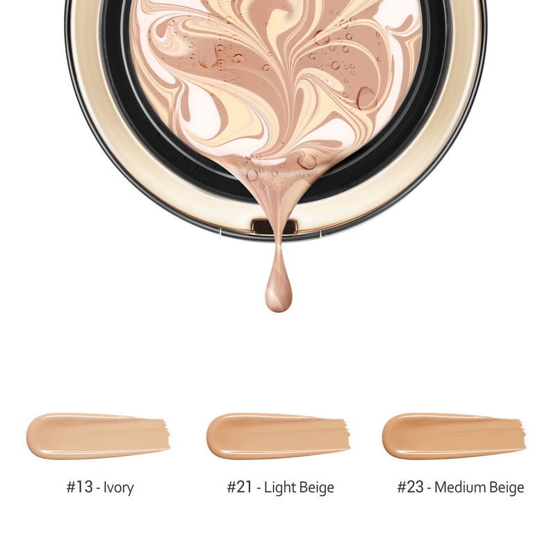 AGE 20's Signature Intense Full Coverage 71% Essence Cushion Foundation, Sunscreen Korean Makeup SPF 50+, Refill