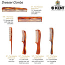 Kent 10T Large all Coarse Hair Detangling Comb, Wide Teeth for Long Thick Curly Wavy Hair. Hair Detangler Comb For Wet and Dry. Rake Comb Saw-Cut from Cellulose and Hand Polished, Handmade in England KENT