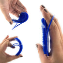 G.B.S Soft Pocket Palm Brush Portable Hair Brush and Head Scratcher Use for Women, Men, Pets Easy to Hold Massager Hair Growth Durable Pack of 3 (2 Blue Soft Pocket Palm Brush + 1 Red Head Scrubber) G.B.S