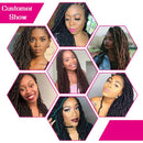 New soft locs Crochet hair 24 inch 6 Packs Faux Curly Wavy Crochet Braids 100% Premium Fiber Synthetic Hair African Hair Extensions (24 inch,