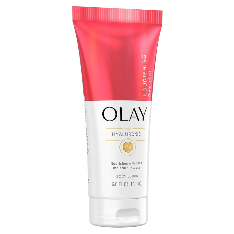 Olay Nourishing & Hydrating Hand and Body Lotion with Hyaluronic Acid, 6 fl oz tube (Pack of 3) - Infinity Warehouse