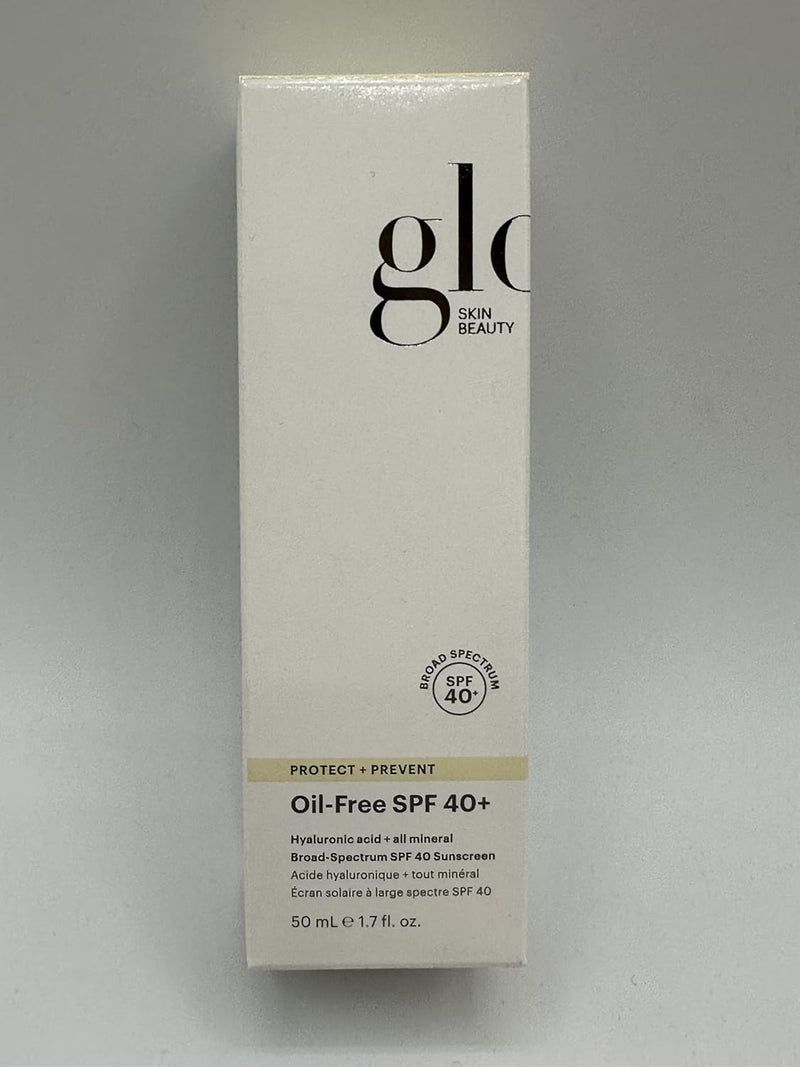 Glo Skin Beauty Oil Free SPF 40+ Hyaluronic Acid Infused All Mineral Sunscreen - Protect Against Sun Damage & Aging Environmental Skin Stressors - Weightless, Invisible Finish Infinity Warehouse