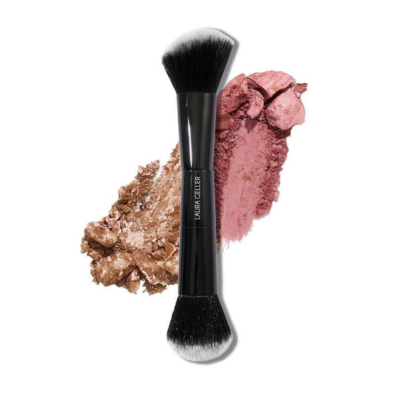 LAURA GELLER NEW YORK Retractable Black Kabuki Brush for Liquid, Cream and Powder Face Makeup With Aluminum Handle Infinity Warehouse
