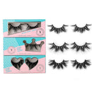 SY SHUYING 20mm Mink Lashes 3D Real Mink Eyelashes Fluffy Dramatic False Eyelashes 6D Wispy Long Thick Luxury Volume Fake Eye Lashes (3 Pairs, Doll Honey Queen) SY SHUYING