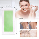 Avashine Wax Strips for Arms, Legs, Underarm Hair, Eyebrow, Bikini, and Brazilian Hair Removal Contains, Green, 32 Strips Avashine