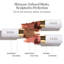 Ogee Face Stick Trio - Golden Contour Stick Makeup Collection - Certified Organic Bronzer, Blush Stick, and Highlighter Stick for a Flawless Look Infinity Warehouse