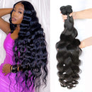 Ayisha Hair Body Wave Human Hair Bundles Brazilian Human Hair Body Wave 4 Bundles (22 24 26 28 inch) 100% Virgin Remy Unprocessed Natural Black Color Human Hair 4 Bundles for Black Women Ayisha