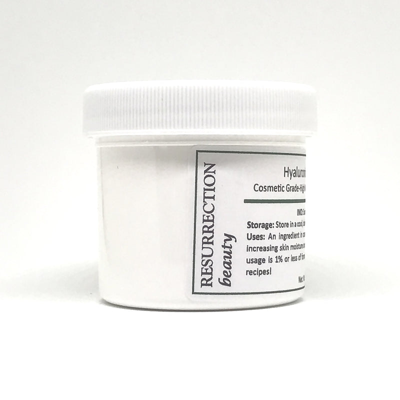 RESURRECTIONbeauty Hyaluronic Acid Serum Powder | High Molecular Weight Sodium Hyaluronate | Cosmetic Grade Hydrating Ingredient For Homemade Serums & Other Skin Care Products, 10 grams RESURRECTIONbeauty