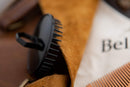 100% Boar Bristle Hair Brush for Men Set. Hairbrush for Thin, Normal and Short Hair. Boar Bristle Brush and Wooden Comb for Men. Free 2 x Palm Brush & Travel Bag Included. Belula