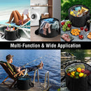 Beinilai 20L Collapsible Bucket Foot Bath Basin, Portable Foot Soak Tub with Handle, Foot Tub for Soaking Feet, Multi Functions for Travel Foot Spa, Camping washing, Storage Bucket, Black Beinilai