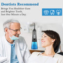 Water Flosser Cordless Teeth Cleaner, Dental Oral Irrigator with DIY Mode, Rechargeable Water Flosser for Braces, Bridges, Implants Care, IPX7 Waterproof with 4 Interchangeable Jet Tips Zerhunt
