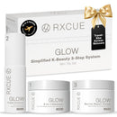 K Beauty Kit, 3 Steps Replace 10 Products - Korean Skin Care Set for Glass Skin, Rxcue Glow Patented 10-in-3 System™, TSA Approved Travel Size Cleanser + Essence + Cream, 1.01 fl oz ea Infinity Warehouse