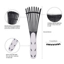 Detangling Brush for Curly Hair, Black Hair Detangler, Afro Textured 3a to 4c Kinky Wavy, for Wet/Dry/Long Thick Curly Hair, Exfoliating Your Scalp for Beautiful and Shiny Curls-Black COLORCASA Store