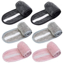 Simnice 6 Pieces Spa Facial Headbands Adjustable Head Wraps for women,Makeup Shower Bath Facial Wraps Sports Headband Terry Cloth Adjustable Stretch Towel with Magic Tape Simnice