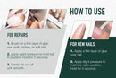 5 Second Brush-On Nail Glue 6 g, For Nail Tips, Full Cover Nails, And For Repairing Of Cracked, Split Natural Nails, 3 Packs IBD