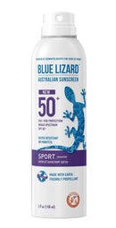 BLUE LIZARD Sport Spray Sunscreen SPF 50+, Cream, Unscented, 5 Fl Oz BLUE LIZARD