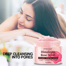 Himalayan Salt Body Scrub with Collagen and Stem Cells 12 oz - Exfoliating Salt Scrub for Cellulite - Deep Cleansing for Acne, Scars, Wrinkles - Moisturizes Skin MYSTÉRE BEAUTÉ