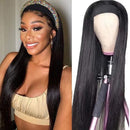 UNice Straight Headband Human Hair Wig Glueless None Lace Front Headband Wigs Brazilian Virgin Hair Wigs for Black Women 150% Density (18 inch) UNICE Store