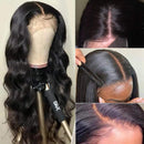 UNice Hair Body Wave 5x5 HD Transparent Lace Closure Human Hair Wigs for Black Women Brazilian Unprocessed Raw Virgin Human Hair Wig Pre Plucked with Baby Hair 150% Density 24inch UNICE Store