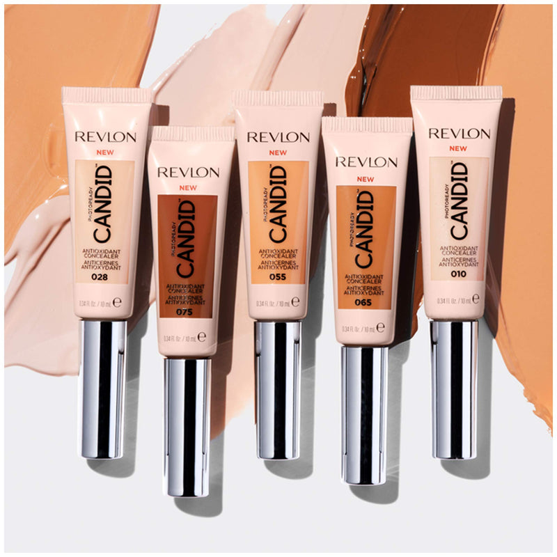 Revlon PhotoReady Candid Concealer, with Anti-Pollution, Antioxidant, Anti-Blue Light Ingredients, without Parabens, Pthalates and Fragrances; Bisque.34 Fluid Oz REVLON