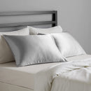 Amazon Basics Satin Pillowcases for Hair and Skin, Envelope Closure - Light Grey, Standard, Pack of 2 Amazon Basics Store