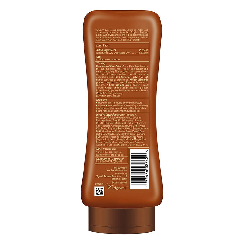 Hawaiian Tropic SPF 4 Sunscreen, Protective Dark Tannning Sunscreen Lotion 8 Ounces Twin Pack Hawaiian Tropic