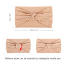 DRESHOW 6 Pack African Headbands Knotted Hairbands Yoga Sport Turban Head Wraps Wide Headband for Girls Hair Bands Accessories DRESHOW