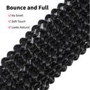 7 Pack 12 Inch Passion Twist Hair Water Wave Synthetic Crochet Braids for Short Passion Twist Braiding Hair Goddess Locs Bohemian Curl Hair Extensions (7Packs, 12Inch, 1B