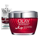 Olay Regenerist Whip Face Moisturizer with Sunscreen SPF 25, 1.7 oz + Whip Face Moisturizer Travel/Trial Size Gift Set Olay