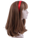 Red 1 Inch Satin Hard Headband Motique Accessories Store