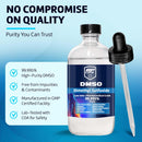 DMSO Dimethyl Sulfoxide 99.995% Pure | Low Odor | 8 oz (237 ml) Clear Glass Bottle | High Purity Multipurpose Solvent for Laboratory, Industrial & DIY Use Infinity Warehouse