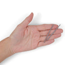 Heliums Gray Extra Long Curved Color Match Enamel Bobby Pins, 2.5 Inch Flat, Easier Open, Gentle to Medium Hold - 24 Count Heliums