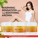 Majestic Pure Hot Cream - for Cellulite, Soothing, Relaxing, Tightening & Slimming - with Collagen, Turmeric, Vitamin A, E, - Body Firming Cream, 4 oz MAJESTIC PURE